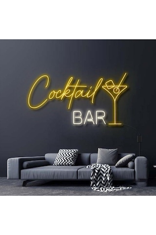 Twins Led Cocktail Bar Yazılı Ve Şekilli Neon Tabela Gün Işığı Model:model:39253366 Gün Işığı