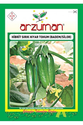 Arzuman Hibrit Sırık Badem Silor Salatalık Hıyar Tohumu 10 Adet Arzuman Hibrit Sırık Badem Silor Salatalık Hıyar Tohumu 10 Adet