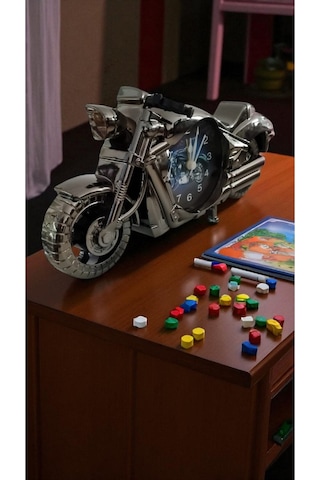 Motorbisiklet Görünümlü Çalar Saat Çok Renkli