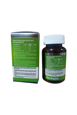 Alftamin Ginkgo Biloba Ve B12 İçeren Takviye 1100 Mg 60 Tablet