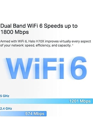 Halo H70x 3-pack, Ax1800 Mbps Tüm Ev Mesh Wi-fi 6 Sistemi