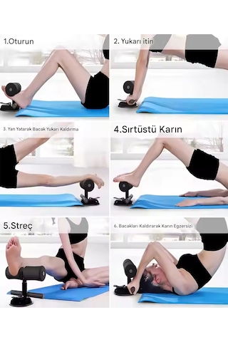 Vk45 Vakumlu Fitness Mekik Aleti Kürek Egzersiz Aleti Mekik Aparatı, Fitness Ekipmanı, Evde Spor Kürek Aleti