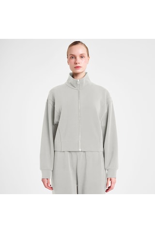 Lescon 25n-2105 Fermuarlı Sweatshırt Ekru