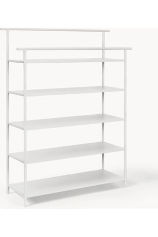 Dora Çok Amaçlı Metal Saclı Ayakkabı Rafı Beyaz