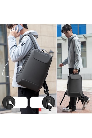 Mark Ryden MR9000 USB Şarj Portlu Kilitli Laptop Notebook Sırt Çantası