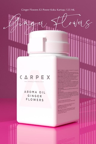 Carpex Ginger Flowers 125 Ml. Classic Seri E2 Power Makine Koku Kartuşu 6 Adet Ginger Flowers