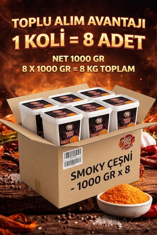 Smoky Çeşni 1000 G X 8 Adet - 1 Koli Koli Bazlı Avantaj Paketi