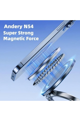 Monyee Araç İçin Manyetik Navigasyon Tutucu - 360 Açı Ayarlı Vakum Emici Telefon Tutucu Beyaz