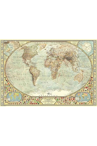 Anatolian Puzzle 2000 Parça Dünya Haritası 3935