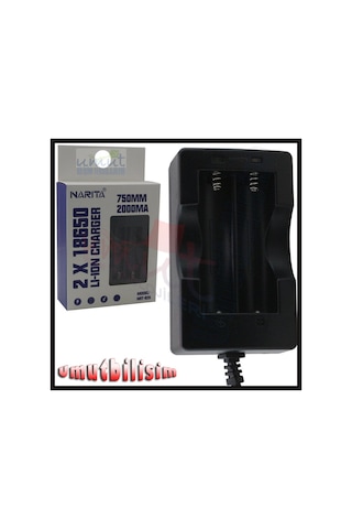 Narita Nrt 825 2000 Ma Lı On 2X18650 Pil Şarj Cihazı 2X18650 Pil