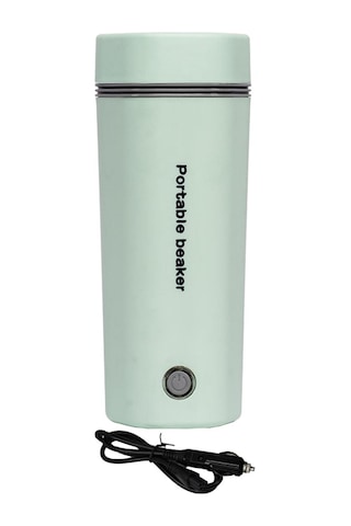 Suntek 400 ML 24 V Hızlı Kaynayan Araba Elektrikli Su Isıtıcısı Yeşil