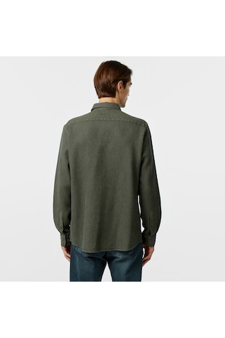 Nautica Erkek Yeşil Classic Fit Gömlek Düz W47402t Yeşil