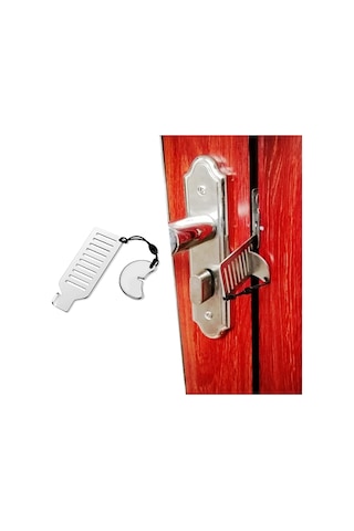 1 Adet Taşınabilir İç Mekan Kapı Kilidi, Yatak Odası, Ev Ve Seyahat İçin Taşınabilir Güvenlik Kapı Kilidi Cep Kilidi