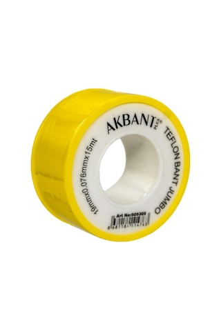 Akbant 505305 Jumbo Geniş Teflon Bant 19mm X 0 076mm X 15mt