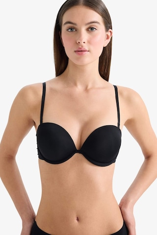 Defacto Micro Kaplı Yarım Dolgulu Balenli Straplez Sütyen T8481az26spbk81 Siyah-bk81