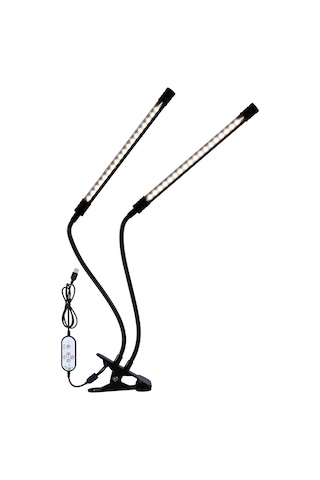 Gajeena Usb Çift Başlı Led Bitki Işığı: Tam Spektrum, 5 Parlaklık Seviyesi, 4/8/12saat Zamanlayıcı, Ip66 Su Geçirmez, 360 Esnek Boyun Diğer