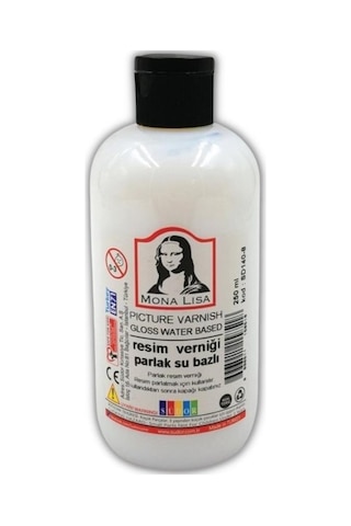 Resim Verniği 250 ml Su Bazlı 1 adet Resim Parlatıcı Vernik 250 m