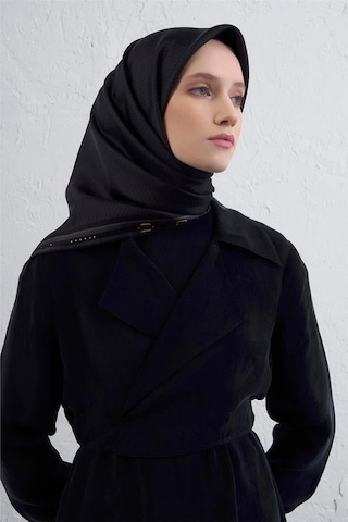 Armine İpek Eşarp 2026 Kış - 9401-52 Siyah Twill Siyah