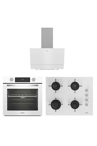Altus Ala 322 W -159 DW - 510 W Turbo Beyaz Cam Ankastre Set
