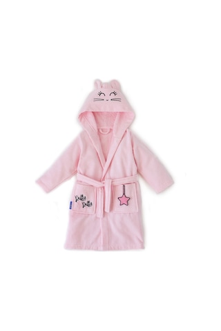 Milk&Moo 2-4 Yaş Kadife Çocuk Bornozu Çançin