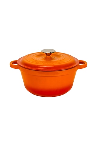 Lava Döküm Yuvarlak Tencere Döküm Demir Kapak New Heritage Serisi Çap(Ø)24cm.