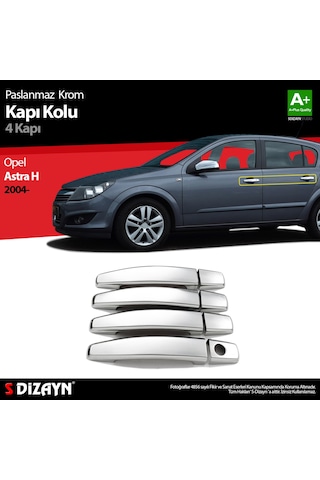 S-Dizayn Opel Astra H Krom Kapı Kolu 4 Kapı 2004 Üzeri