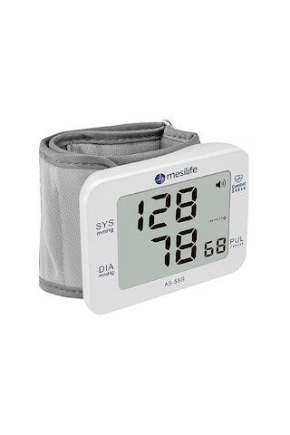 Mesilife AS-55G Tam Otomatik Bilekten Ölçer Türkçe Konuşan Tansiyon Aleti