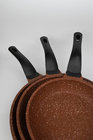 Masterchef Aluminyum Döküm 3'lü Dilimli Tava Turuncu