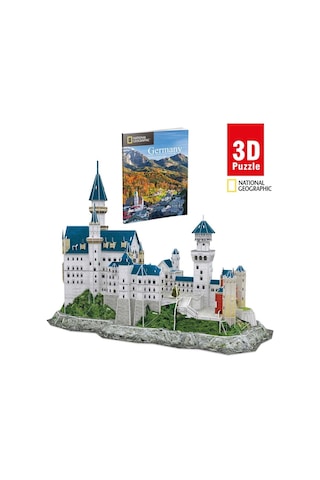 National Geographic 121 Parça 3d Puzzle Neuschwanstein Kalesi.