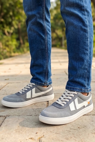 In Step Street Style Unısex Gri Korduroy Detaylı Süet Şehir Ayakkabısı GRİ