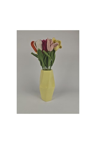Twist Seramik Vazo Pastel Sarı Yükseklik:22cm Çap:13 Cm Sarı Twist Seramik Vazo Pastel Sarı Yükseklik:22cm Çap:13 Cm Sarı