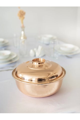 Bakır Tencere Helvane Model 28 CM No4