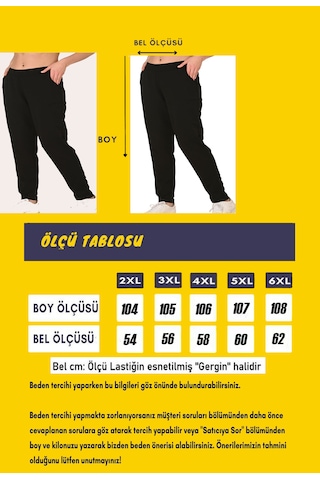 Trendhill Kadın Siyah İki İplik Büyük Beden Eşofman Altı Edy5610b Siyah