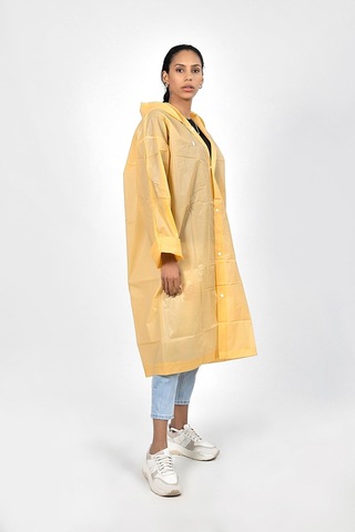 Polo55.sport.1855 Sarı Kapüşonlu Çıtçıtlı Yağmurluk Ve Rüzgarlık Sarı