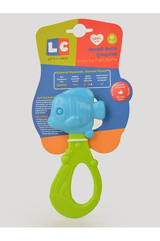Let's Be Child Renkli Balık Çıngırak Yeşil Yeşil