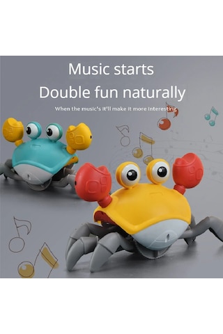 Dans Eden Yengeç Çocuk Erken Eğitim Müzik Oyuncaklar Emekleme İnteraktif Kaçış B