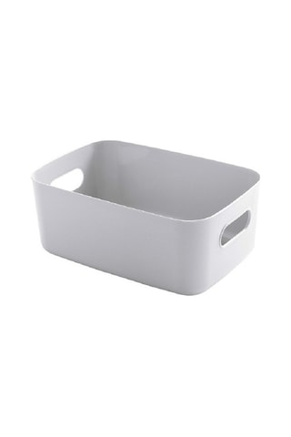 Tongxida Masaüstü Depolama Kutusu Banyo Mutfak Plastik Sepet Gri, Kozmetik Atıştırmalık Depolama Gri