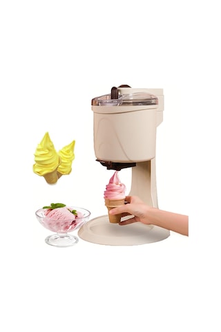 Snbgrye Soft Dondurma Makinesi, 20w Otomatik Dondurma Makinesi, 1000ml Kapasiteli, Şeffaf Kapaklı/çift Bıçaklı Karıştırıcılı, Ev Yapımı Sağlıklı Dondurma
