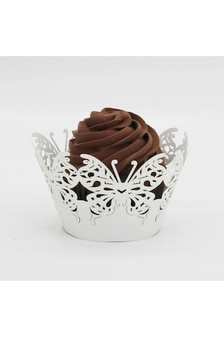 Suntek 50xbutterfly Desen Cupcake Sarmalayıcıları Oymak