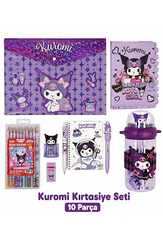 Kuromi Kırtasiye Seti 10 Parça Kurominin En Güzel Seti 10 Adet