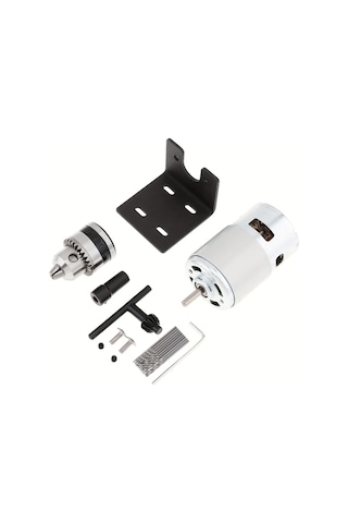 Xuweiwei 605g Epathchina 775 Dc Motor 12 24v Mini El Matkabı B10 Matkap Tutucu Montaj Braketi Kablosuz Sert Kablolu Güç Kaynağı Dıy Kesme Parlatma