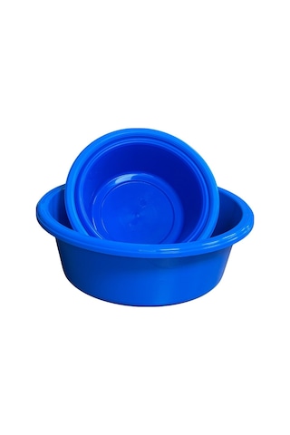 3'lü Saklama Kabı Seti İç Içe Geçmeli Badya / Leğen Mutfak Ve Ev Içi Kullanım Plastik Pratik Set Lacivert