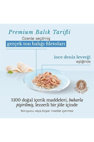 Schesir Jelly Ton Balığı Ve Levrek Jöle İçinde Yetişkin Kedi Konservesi 85gr X 6 Adet