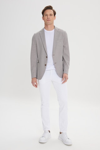 Ac&Co / Altınyıldız Classics Erkek Kahve Bej Slim Fit Dar Kesim Mono Yaka Desenli Blazer Ceket Kahve Bej Bej - Kahverengi