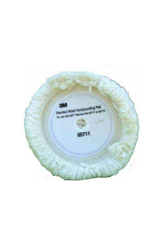 3m 05711 Hookit Beyaz Yün Pasta Cila Makine Keçesi