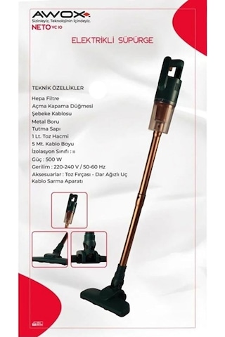 Awox Neto VC10 500 W Dikey Elektrikli Süpürge
