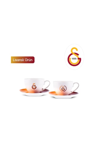 Karaca x Galatasaray Lisanslı 2 Kişilik Çay Fincan Takımı 220 ml