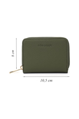 Gönderir Gönderi R Unisex Yeşil Floter Hakiki Deri Dikey Cüzdan Ddmx76006862