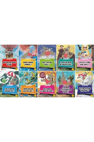 3.sınıf Okumayı Sevdiren Renkli Resimli Hikayeler 15 - 10 Kitap