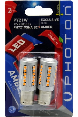 Oto Led Sinyal Ampulü 2li Py21w Tak Kullan Ürün Photon Ph7219s...
